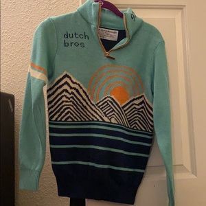 Dutch bro’s half zip sweater